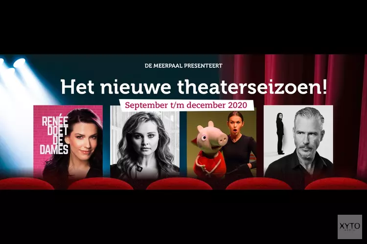 Nieuwe theaterprogramma De Meerpaal bekend gemaakt. Voorverkoop maandag 17 augustus 12.00 uur gestart!