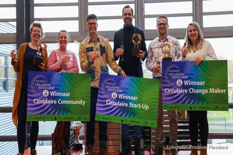 Startblock, Circuloco en de Groene Sluis winnaars Flevolandse Circulaire Innovatie Top 20